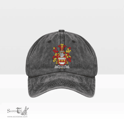 Irish Burges Coat of Arms Family Crest Ireland Denim Cap
