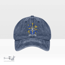 Irish Devlin or O Devlin Coat of Arms Family Crest Ireland Denim Cap