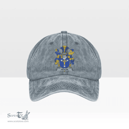 Irish Devlin or O Devlin Coat of Arms Family Crest Ireland Denim Cap