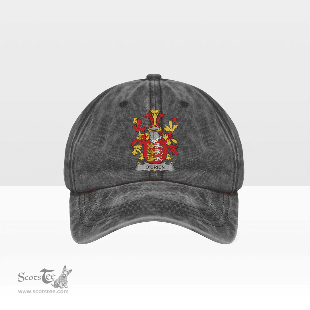 Irish Brien or O Brien Coat of Arms Family Crest Ireland Denim Cap