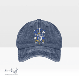 Irish Dolphin or Dolphyn Coat of Arms Family Crest Ireland Denim Cap