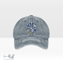Irish Dolphin or Dolphyn Coat of Arms Family Crest Ireland Denim Cap
