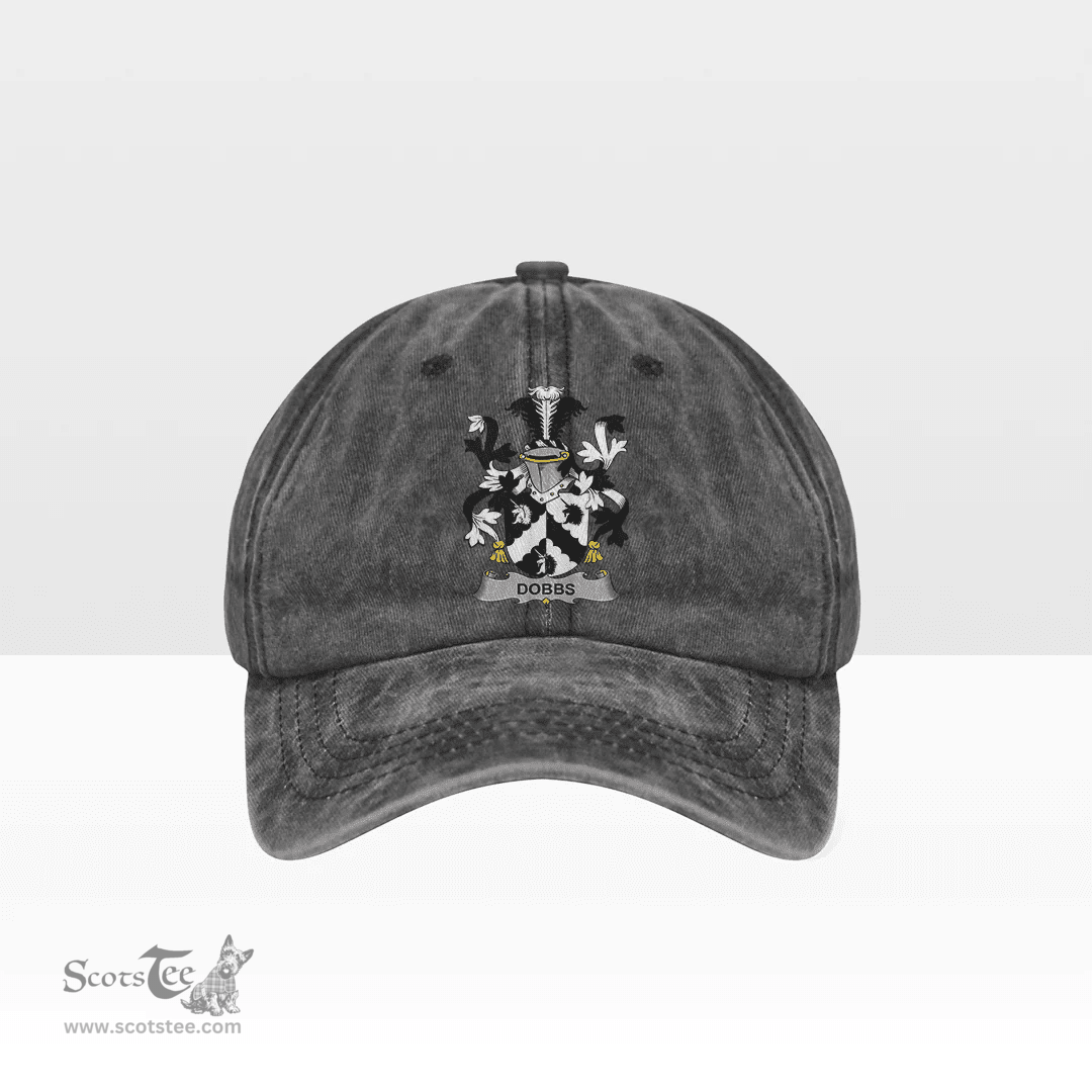 Irish Dobbs Coat of Arms Family Crest Ireland Denim Cap