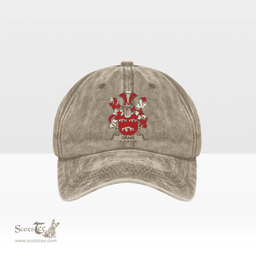 Irish Craig Coat of Arms Family Crest Ireland Denim Cap