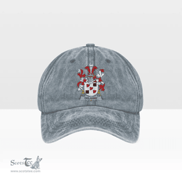 Irish Delahay Coat of Arms Family Crest Ireland Denim Cap