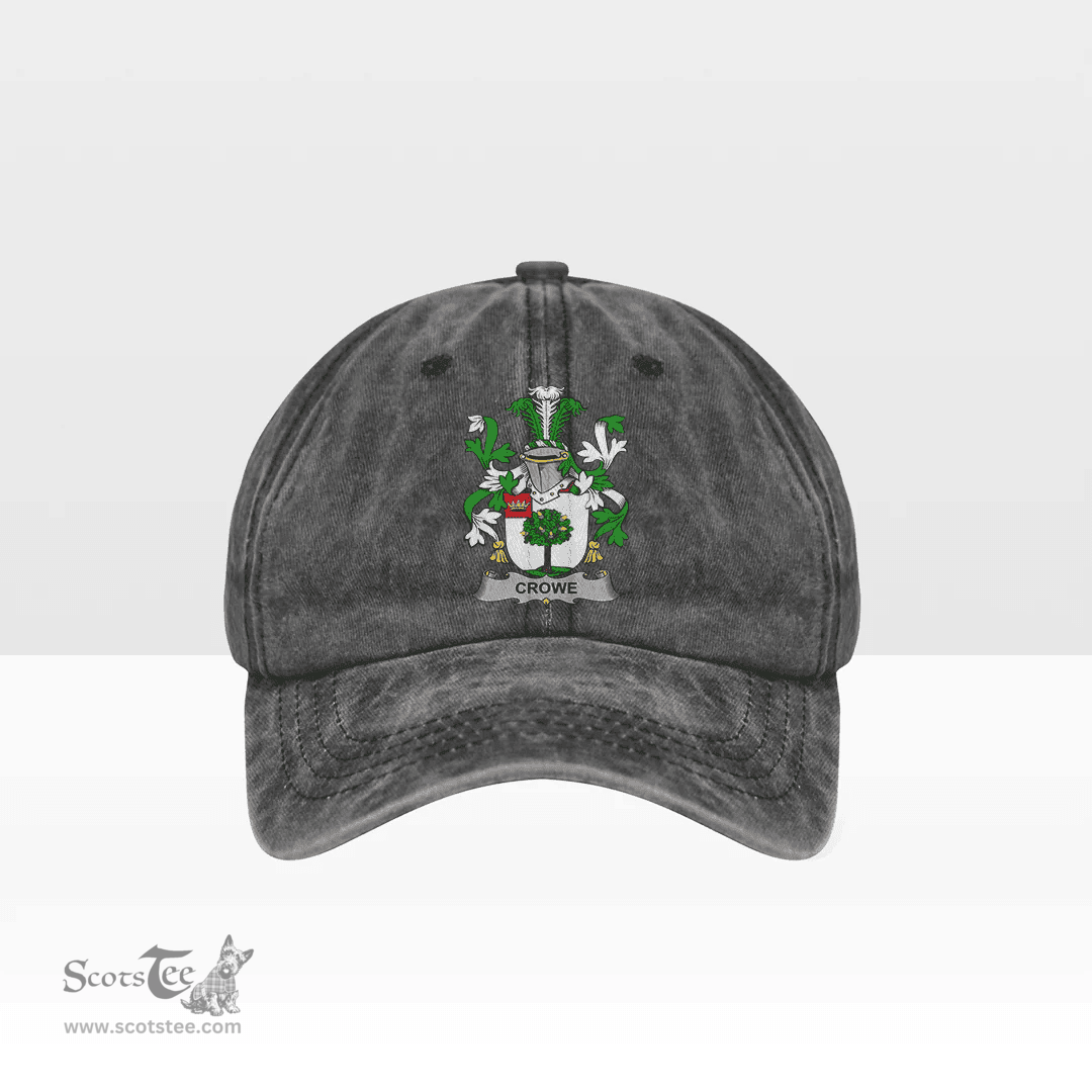 Irish Crowe or McEnchroe Coat of Arms Family Crest Ireland Denim Cap