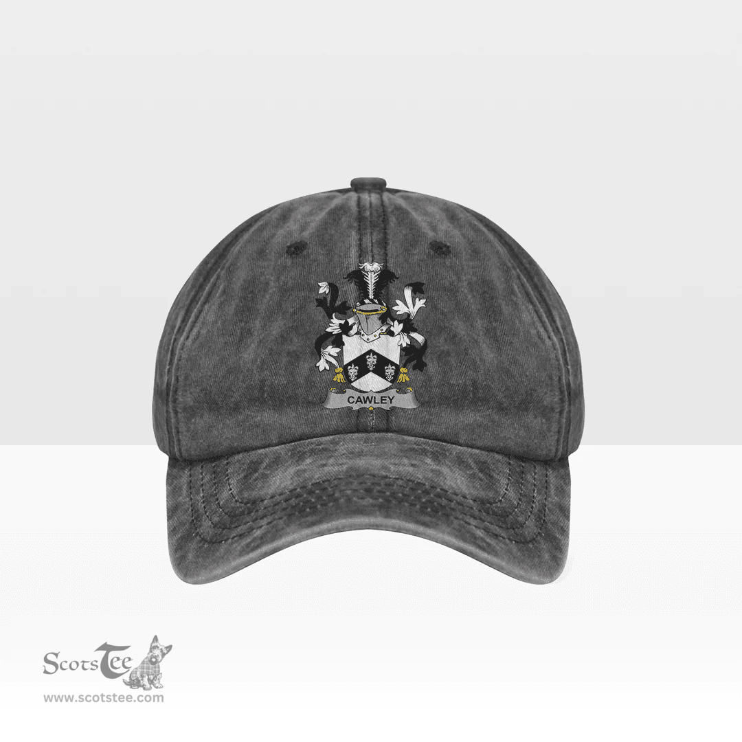 Irish Cawley or Cauley Coat of Arms Family Crest Ireland Denim Cap
