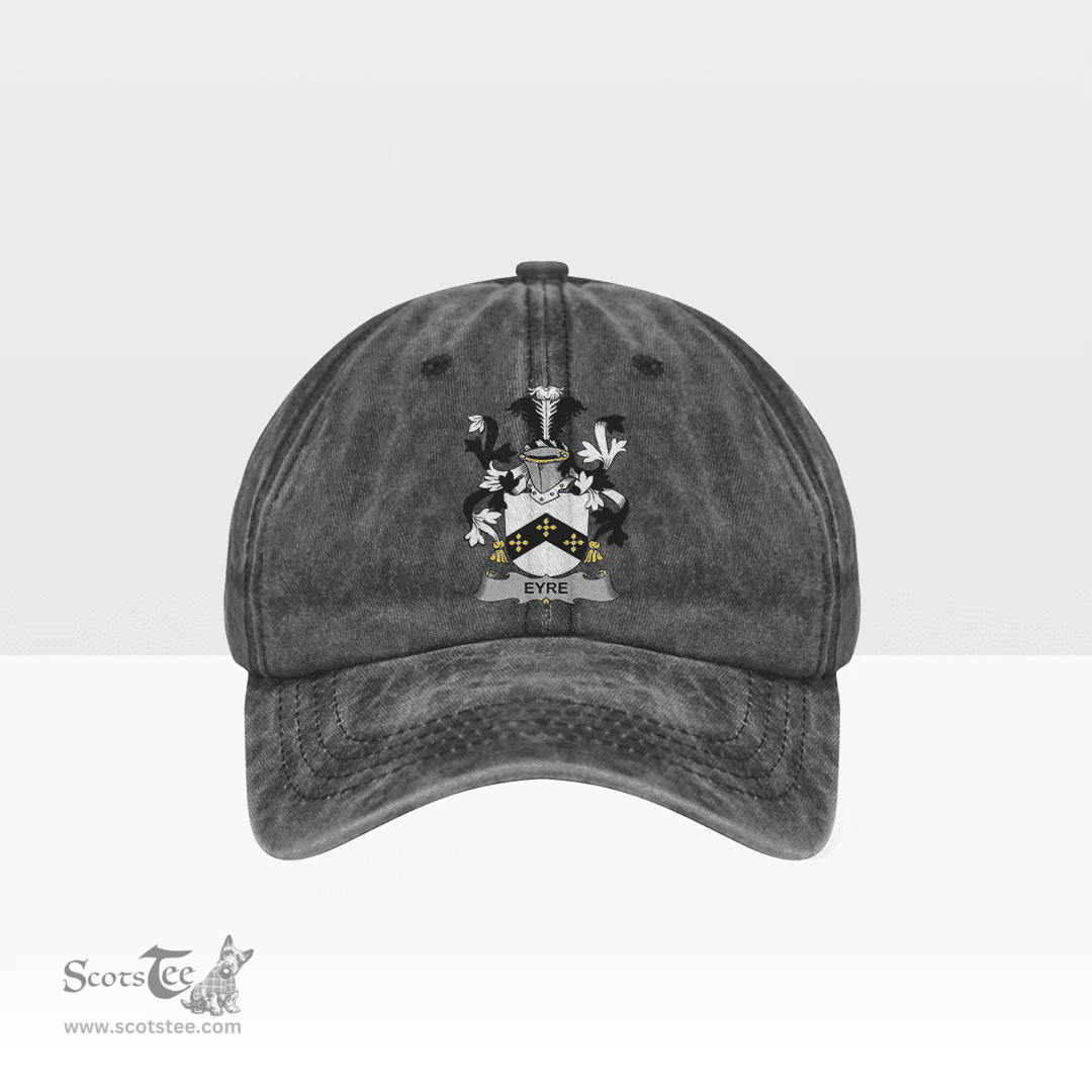 Irish Eyre Coat of Arms Family Crest Ireland Denim Cap