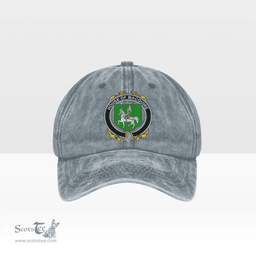 Irish House of MACGUIRE Coat of Arms Family Crest Ireland Denim Cap
