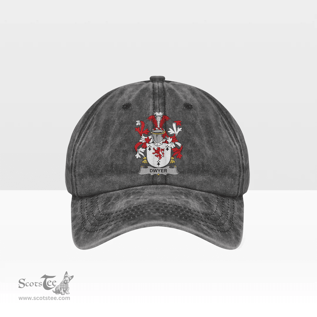 Irish Dwyer or O Dwyer Coat of Arms Family Crest Ireland Denim Cap