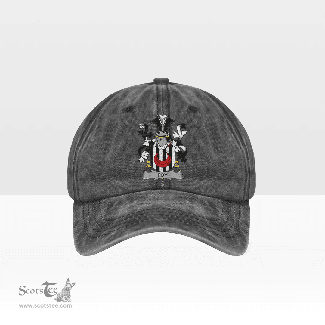 Irish Foy or O Fie Coat of Arms Family Crest Ireland Denim Cap