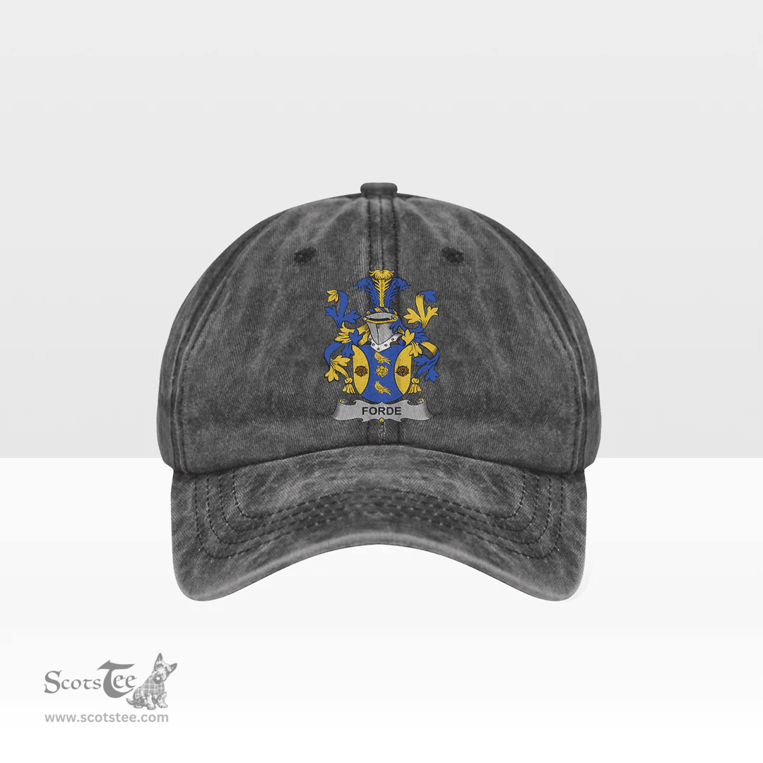 Irish Forde or Consnave Coat of Arms Family Crest Ireland Denim Cap