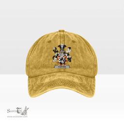 Irish Harper Coat of Arms Family Crest Ireland Denim Cap