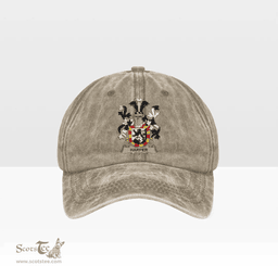Irish Harper Coat of Arms Family Crest Ireland Denim Cap