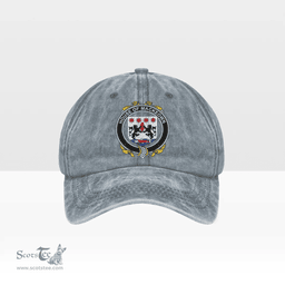 Irish House of MACKEOWN Coat of Arms Family Crest Ireland Denim Cap
