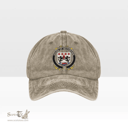 Irish House of MACKEOWN Coat of Arms Family Crest Ireland Denim Cap
