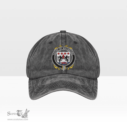 Irish House of MACKEOWN Coat of Arms Family Crest Ireland Denim Cap