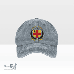 Irish House of BURKE Coat of Arms Family Crest Ireland Denim Cap