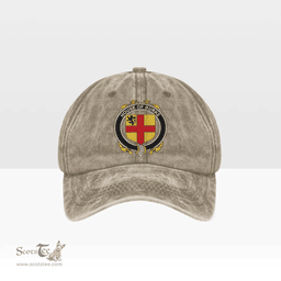 Irish House of BURKE Coat of Arms Family Crest Ireland Denim Cap