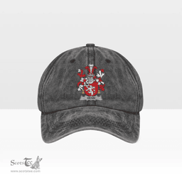 Irish Henn Coat of Arms Family Crest Ireland Denim Cap