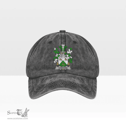 Irish Hawkins or Haughan Coat of Arms Family Crest Ireland Denim Cap