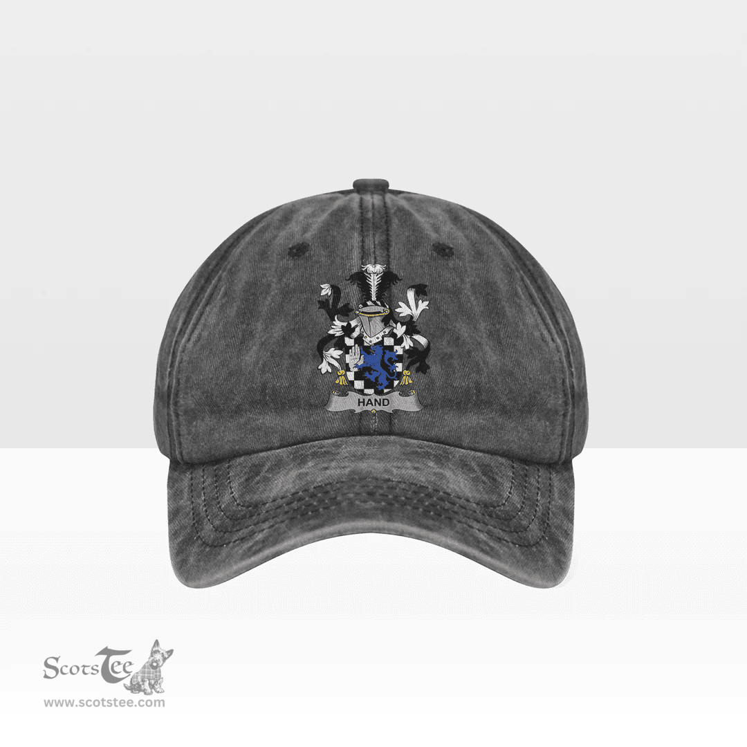 Irish Hand or McClave Coat of Arms Family Crest Ireland Denim Cap