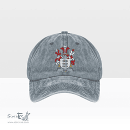 Irish Gun Coat of Arms Family Crest Ireland Denim Cap