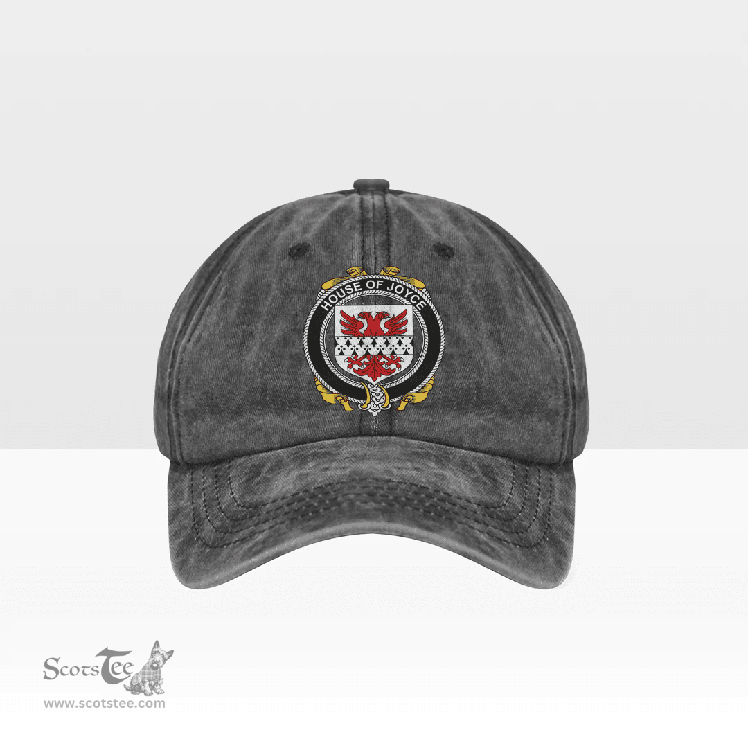 Irish House of JOYCE Coat of Arms Family Crest Ireland Denim Cap