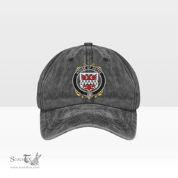 Irish House of JOYCE Coat of Arms Family Crest Ireland Denim Cap