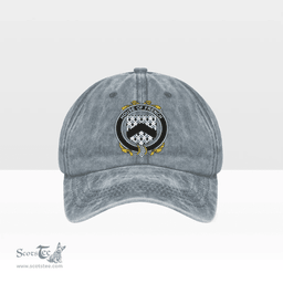 Irish House of FRENCH Coat of Arms Family Crest Ireland Denim Cap