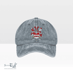 Irish Haugh or O Hough Coat of Arms Family Crest Ireland Denim Cap