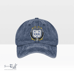 Irish House of MACAULIFFE Coat of Arms Family Crest Ireland Denim Cap