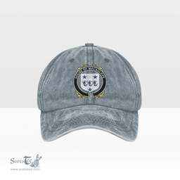 Irish House of MACAULIFFE Coat of Arms Family Crest Ireland Denim Cap