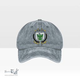 Irish House of MACENIRY Coat of Arms Family Crest Ireland Denim Cap