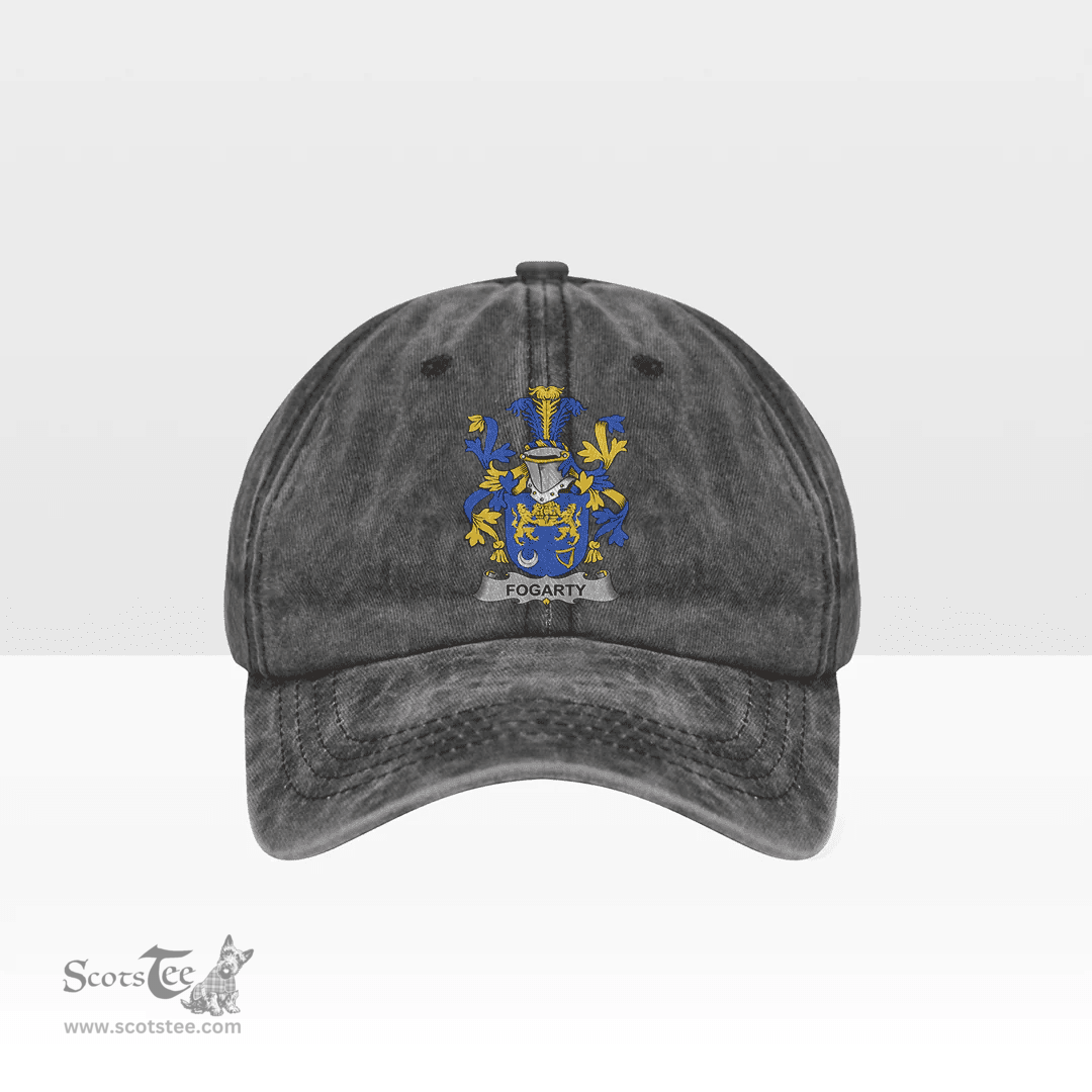 Irish Fogarty or O Fogarty Coat of Arms Family Crest Ireland Denim Cap