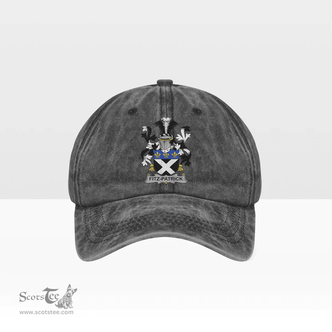Irish Fitz Patrick Coat of Arms Family Crest Ireland Denim Cap