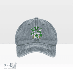 Irish Holmes Coat of Arms Family Crest Ireland Denim Cap