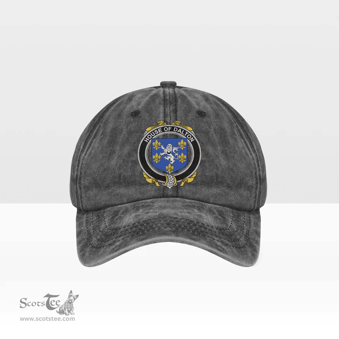 Irish House of DALTON Coat of Arms Family Crest Ireland Denim Cap