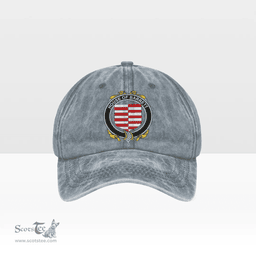 Irish House of BARRETT Coat of Arms Family Crest Ireland Denim Cap