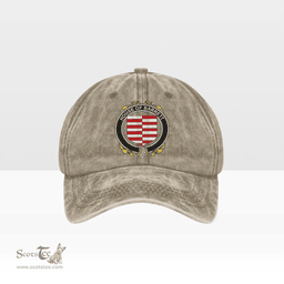 Irish House of BARRETT Coat of Arms Family Crest Ireland Denim Cap