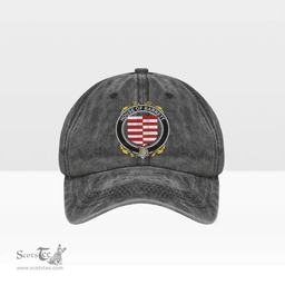 Irish House of BARRETT Coat of Arms Family Crest Ireland Denim Cap