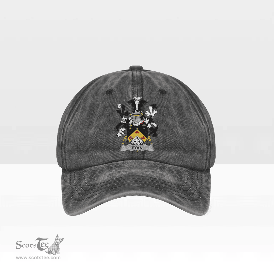 Irish Fyan or Faghan Coat of Arms Family Crest Ireland Denim Cap