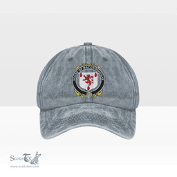 Irish House of MACGEOGHEGAN Coat of Arms Family Crest Ireland Denim Cap