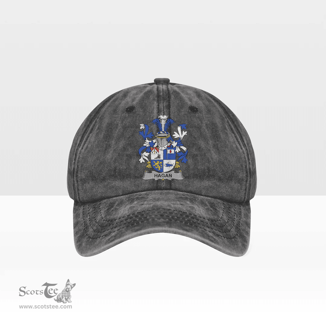 Irish Hagan or O Hagan Coat of Arms Family Crest Ireland Denim Cap