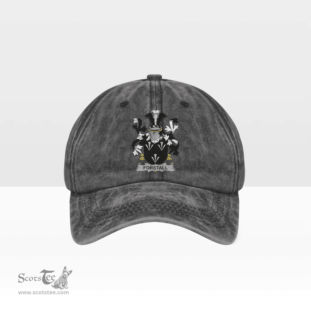 Irish Forstall Coat of Arms Family Crest Ireland Denim Cap