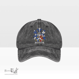 Irish Holligan or O Halligan Coat of Arms Family Crest Ireland Denim Cap