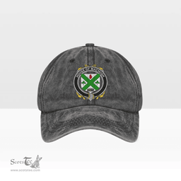Irish House of MACHUGH Coat of Arms Family Crest Ireland Denim Cap