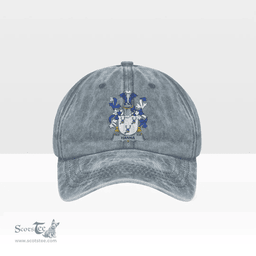 Irish Hanna or O Hanna Coat of Arms Family Crest Ireland Denim Cap