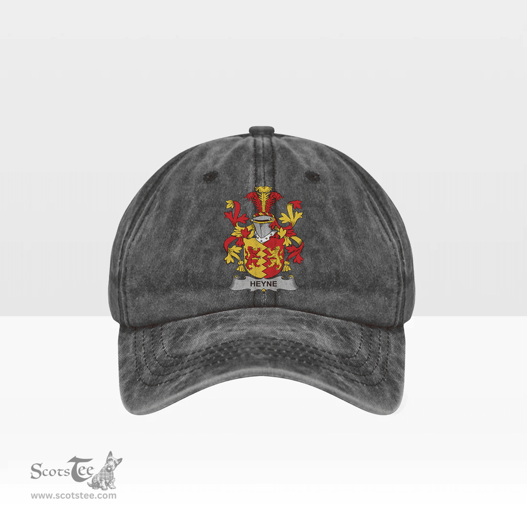 Irish Heyne or O Heyne Coat of Arms Family Crest Ireland Denim Cap
