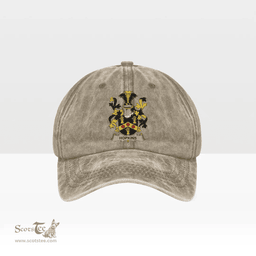 Irish Hopkins Coat of Arms Family Crest Ireland Denim Cap